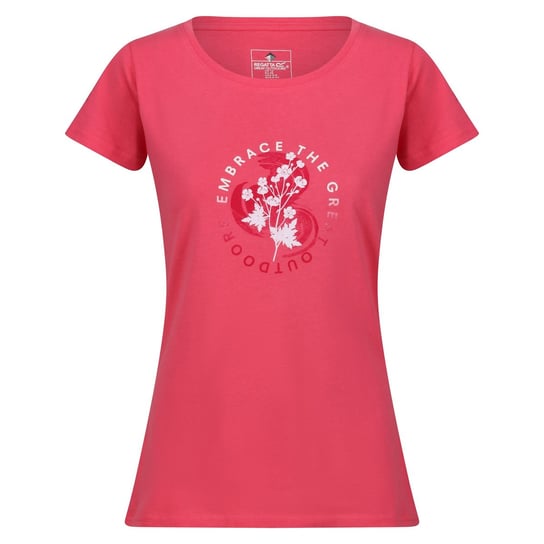 Regatta T-Shirt Damskie Kwiaty Breezed III (34 / Różówe) REGATTA