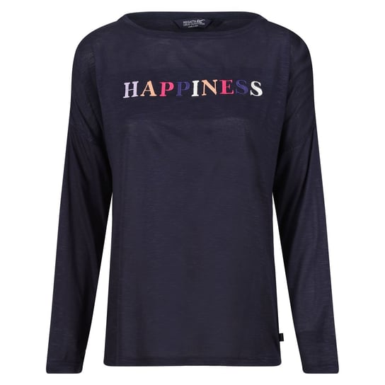 Regatta T-Shirt Damskie Z Długim Rękawem Carlene Happiness (34 / Ciemnogranatowy) REGATTA
