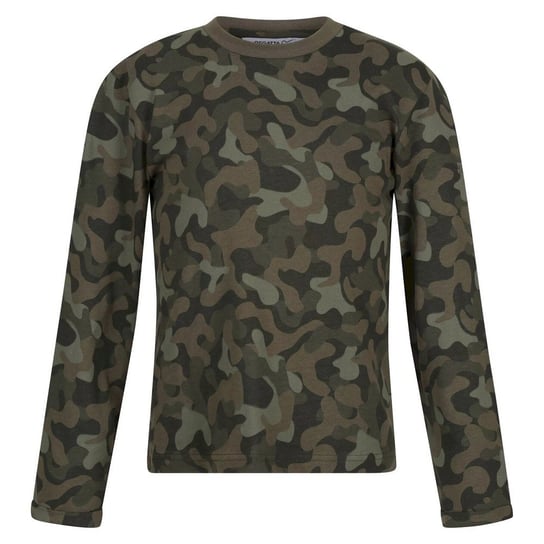 Regatta T-Shirt Dziecięca Camo Z Długim Rękawem Wenbie Iii (104 / Khaki) REGATTA