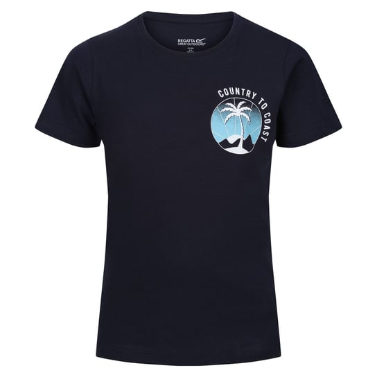Regatta T-Shirt Dziecięca Plaża Bosley VI (128 / Ciemnogranatowy) REGATTA
