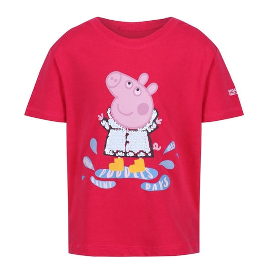 Regatta T-Shirt Dziecięca Świnka Peppa Z Nadrukiem Z Krótkim Rękawem (86 / Jasnoróżowy) REGATTA