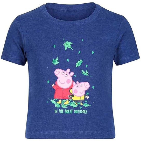 Regatta T-Shirt Dziecięca Świnka Peppa Z Nadrukiem Z Krótkim Rękawem (86 / Lazurowy) REGATTA