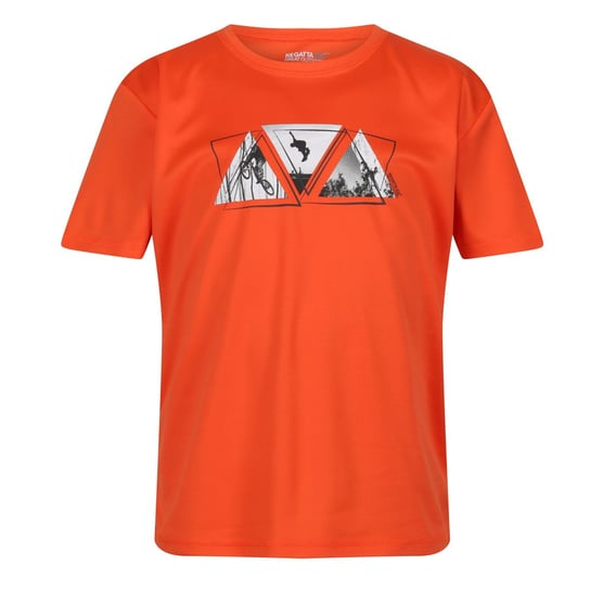 Regatta T-Shirt Dziecięca Trójkąt Alvarado VII (158 / Neonowy Pomarańczowy) REGATTA