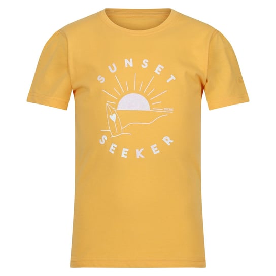 Regatta T-Shirt Dziecięca Z Motywem Zachodu Słońca Bosley VI (140 / Żółty) REGATTA