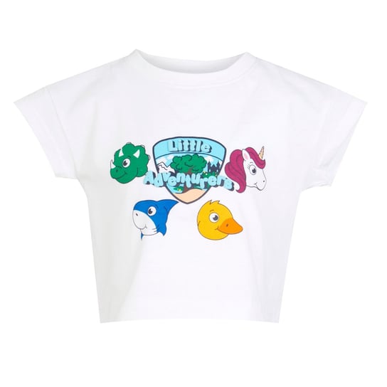 Regatta T-Shirt Dziecięca Z Motywem Zwierzęcym Little Adventurers (104 / Ciepły Biały) REGATTA