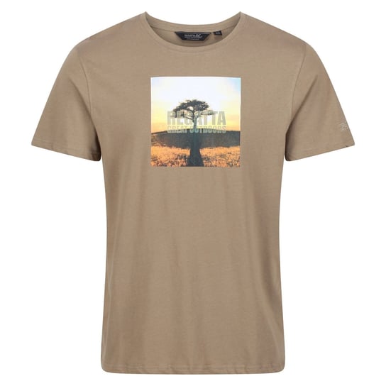 Regatta T-Shirt Męska Drzewo Z Bawełny Cline VI (3XL / Piaskowy) REGATTA