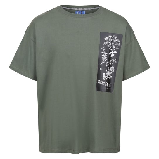Regatta T-Shirt Męska Kwiaty Christian Lacroix Aramon (S (52-55 Cm) / Khaki) REGATTA