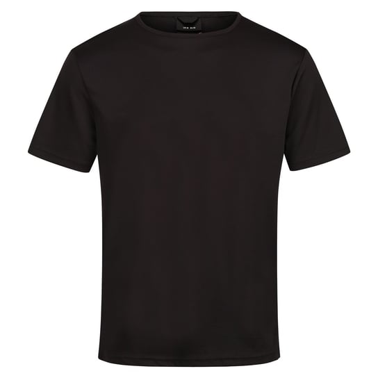 Regatta T-Shirt Męska Odblaskowy Materiał Odprowadzanie Wilgoci Pro (L / Czarny) REGATTA
