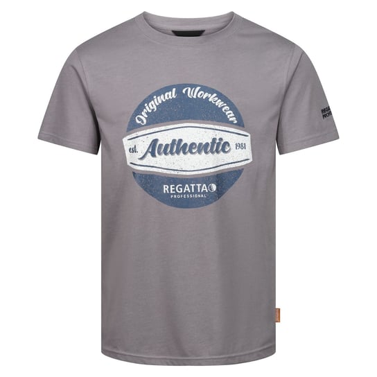 Regatta T-Shirt Męska Z Bawełny Original Workwear (S (52-55 Cm) / Popielaty) REGATTA