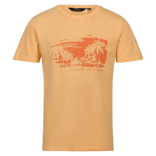 Regatta T-Shirt Męska Z Palmą Coolweave Cline VII (XL 8,5-9 / Jasnopomarańczowy) REGATTA