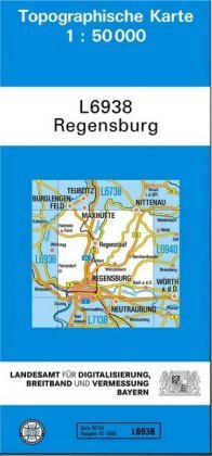 Regensburg 1 : 50 000 Ldbv Bayern, Landesamt Fur Digitalisierung Breitband Und Vermessung Bayern
