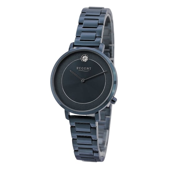 Regent damski zegarek analogowy metalowa bransoleta niebieski UR2252546 Regent