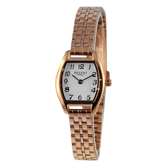 Regent damski zegarek analogowy metalowa bransoleta różowe złoto UR2211598 Regent