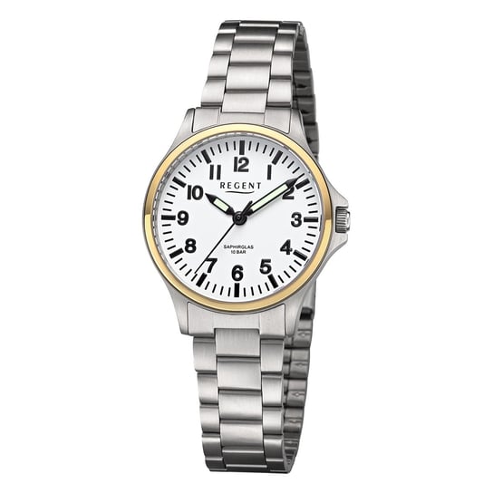 Regent damski zegarek analogowy metalowa bransoleta srebrny UR2192564 Regent