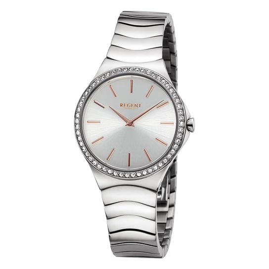 Regent damski zegarek analogowy metalowa bransoleta srebrny UR2252811 Regent
