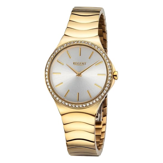 Regent damski zegarek analogowy metalowa bransoleta złoto UR2212813 Regent
