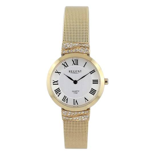 Regent damski zegarek analogowy metalowa bransoleta złoto UR2214011 Regent