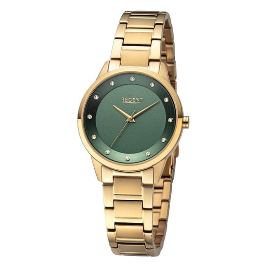 Regent damski zegarek analogowy metalowa bransoleta złoty UR2212808 Regent