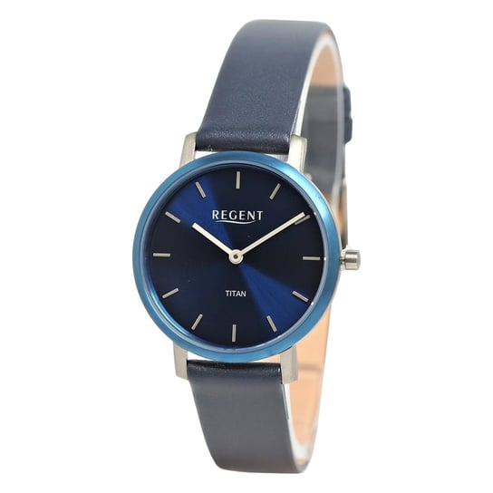 Regent damski zegarek analogowy skórzany pasek niebieski UR2094055 Regent