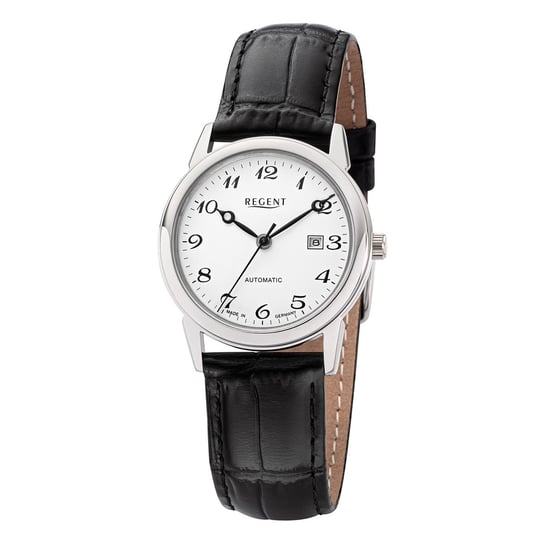 Regent damski zegarek skórzany pasek GM-2114 skórzany pasek zegarek analogowy czarny URGM2114 Regent
