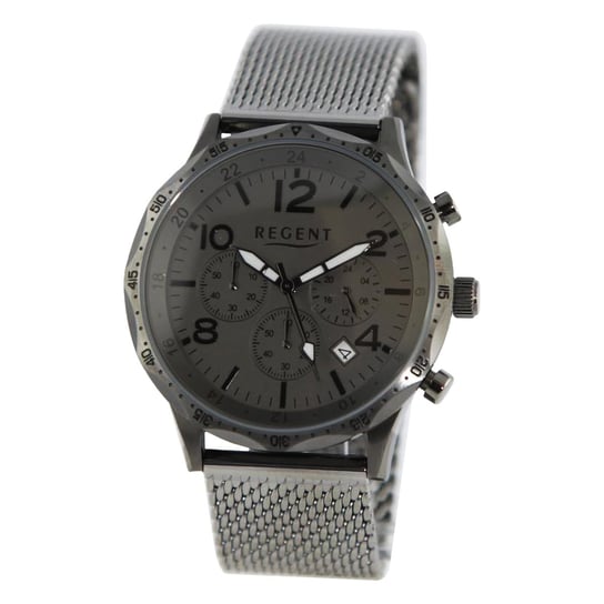Regent męski zegarek analogowy metalowa bransoleta szary UR1151547 Regent