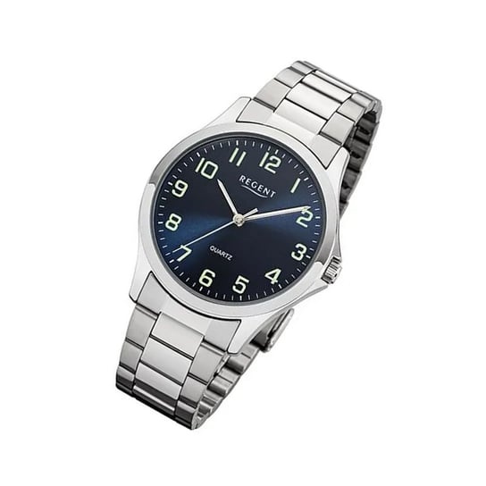Regent męski zegarek metalowa bransoleta 1152406 metalowa bransoleta srebrny UR1152406 Regent
