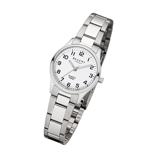 Regent Zegarek na rękę srebrny F-1327 Damski analogowy zegarek kwarcowy UR2253410 Regent