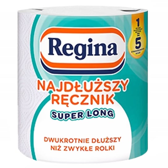 Regina najdłuższy ręcznik papierowy SUPER LONG 1 rolka, atest PZH 1 paczka Regina