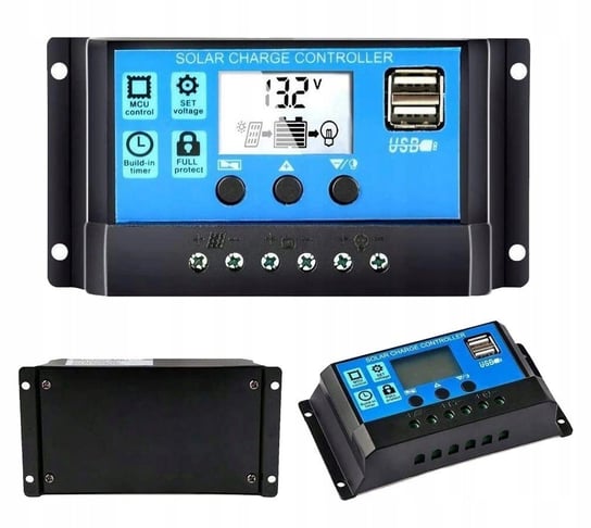 Regulator Ładowania Kontroler Solarny 10A 12/24V Inna marka