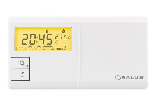 Regulator temperatury przewodowy SALUS 091FLV2 bateryjny programowalny tygodniowy natynkowy biały Salus