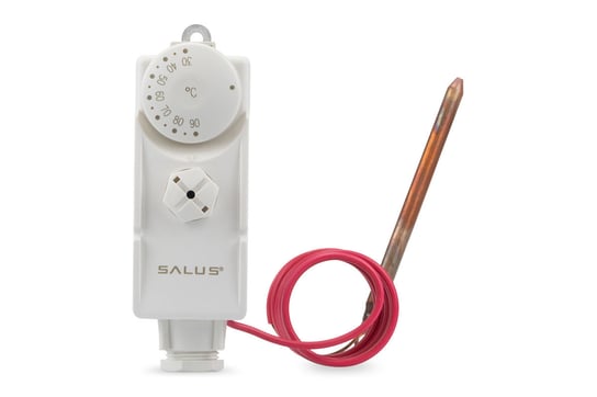 Regulator temperatury przewodowy SALUS AT10F 230V natynkowy biały z kapilarą Inna marka