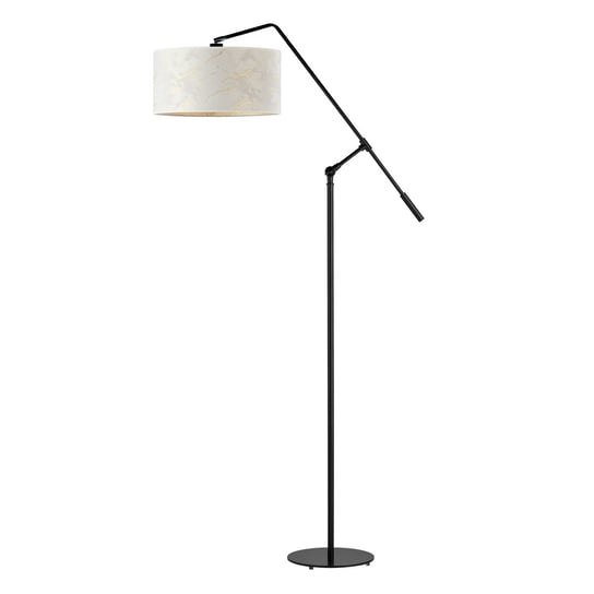 Regulowana lampa podłogowa LIBERIA MARMUR, biały LYSNE