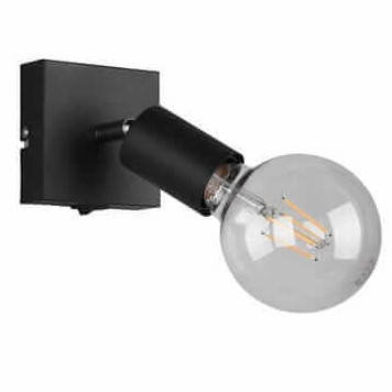 Regulowana LAMPA ścienna VANNES  R80181732 RL Light metalowa OPRAWA reflektorek loftowy czarny mat RL Light