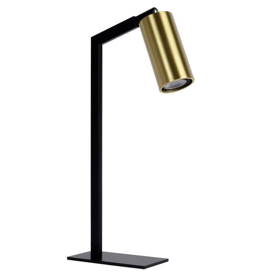 Regulowana LAMPA stojąca SYBIL 45599/01/30 Lucide metalowa LAMPKA stołowa czarna złota Lucide