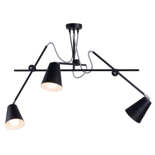 Regulowana lampa sufitowa 1008E/1/L Aldex metalowe pręty sticks czarne Aldex