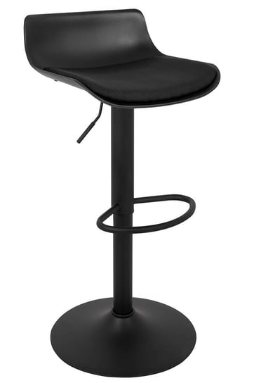 Regulowane krzesło barowe Snap Bar Tap z poduszką czarne King Home