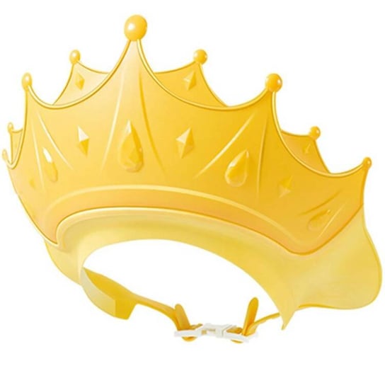 Regulowane RONDO KĄPIELOWE w kształcie korony mycie głowy dziecka żółty DA162 Inna marka