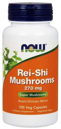 Rei-Shi Mushrooms - Reishi i Shiitake 270 mg ( Suplement diety, 100 kaps.) Now Foods