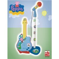 Reig Musicales, Świnka Peppa, Mikrofon na statywie i gitara, zabawka interaktywna Reig Musicales