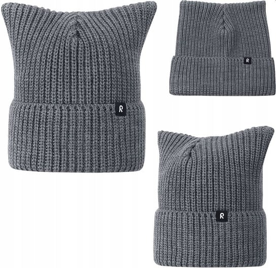 Reima Kuulee wełniana czapka zimowa r. 56/58 cm, grey Inna marka
