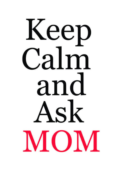 Reinders, Plakat, Keep calm MOM, 50x70 cm reinders