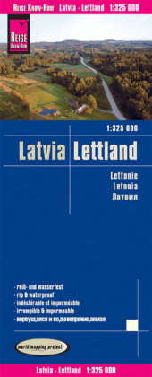 Reise Know-How Landkarte Lettland 1 : 325 000 Reise Know-How Rump Gmbh, Reise Know-How Verlag Peter Rump Gmbh