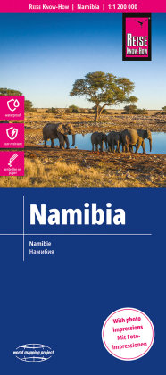Reise Know-How Landkarte Namibia 1 : 1.200.000 Reise Know-How Rump Gmbh, Reise Know-How