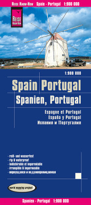 Reise Know-How Landkarte Spanien, Portugal 1:900.000 Reise Know-How Rump Gmbh, Reise Know-How