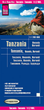 Reise Know-How Landkarte Tansania, Ruanda, Burundi (1:1.200.000) Reise Know-How Rump Gmbh, Reise Know-How