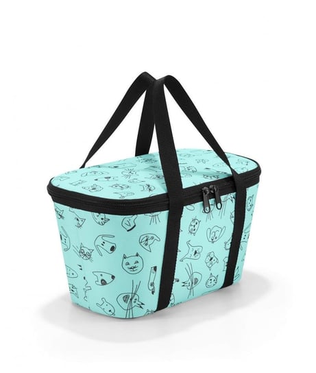 Reisenthel, Torba, Coolerbag RUF4062 XS kids cats and dogs mint, miętowy, 5L Reisenthel