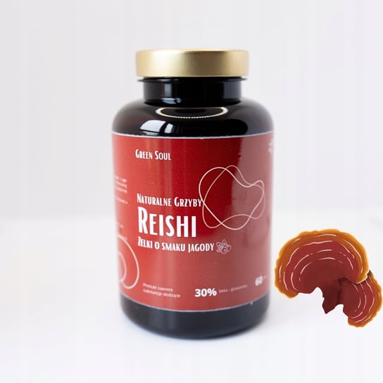 Reishi (Lakownica Żółtawa) 600 mg, 60 Żelek Bez Cukru - Wzmocnij Odporność Inna marka