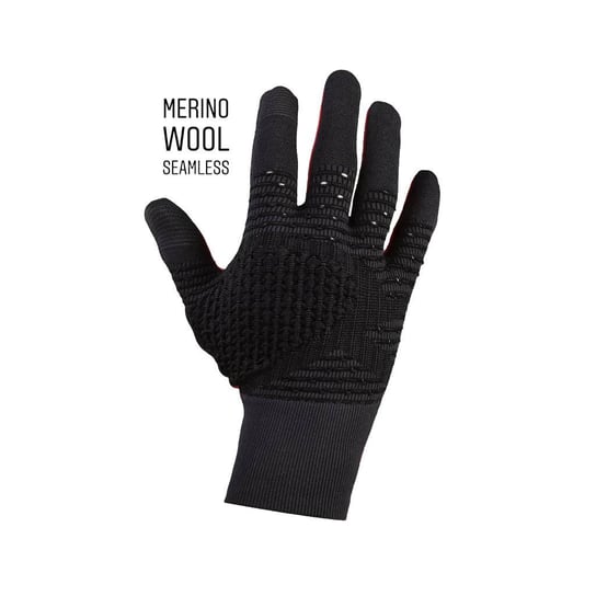 Rękawice bezszwowe Unisex z wełną Merino Woolona