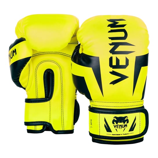 Rękawice bokserskie dziecięce Venum Elite Boxing neo yellow L Venum