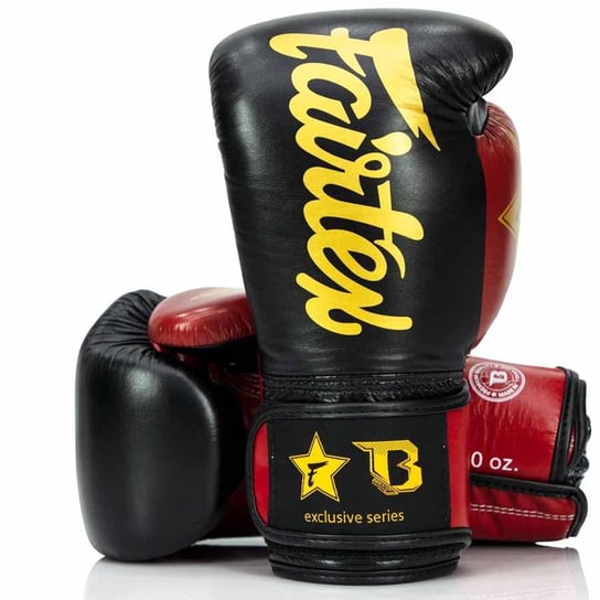 Rękawice bokserskie FAIRTEX FXB BG V2 (black/red) [Waga: 12 oz] Inna marka